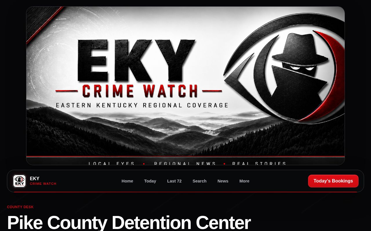 Big Sandy Crime Watch Pike County browsing page with Last 72 navigation